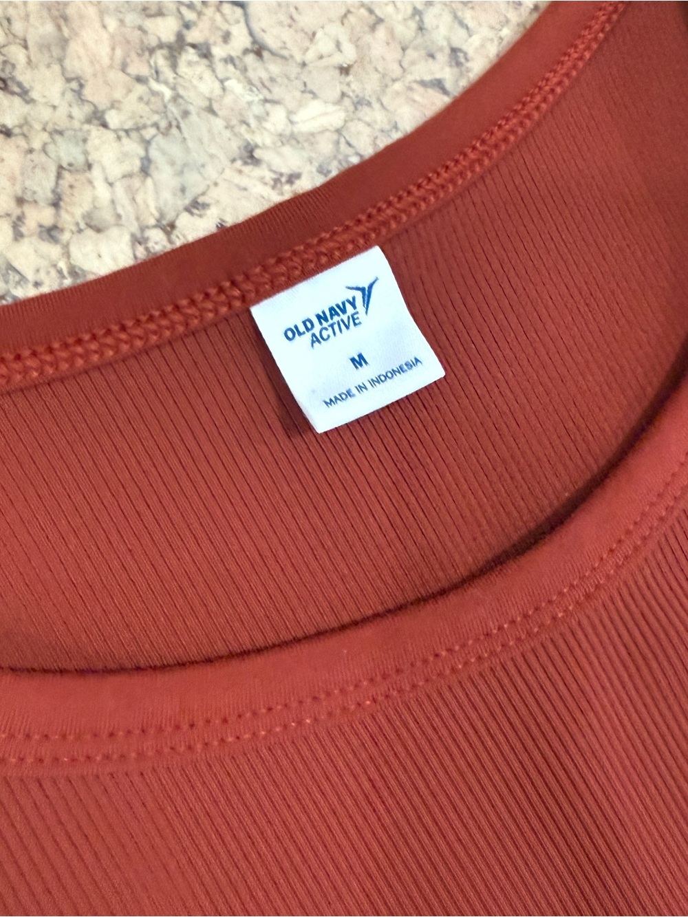 Old Navy Rust Ribbed Tank Top - Picture 3 of 3